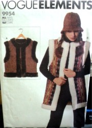 9954 VOGUE EZ LOOSE LINED OUTDOOR VEST LENGTHS PATTERN 6-22